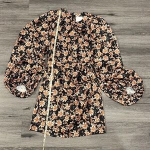 Acler mini dress silk jacquard